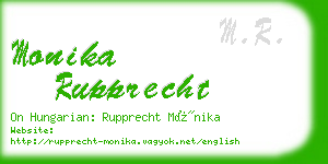 monika rupprecht business card